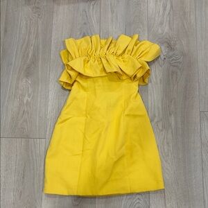 DO+BE Sunny Yellow Ruffled Kids Dress